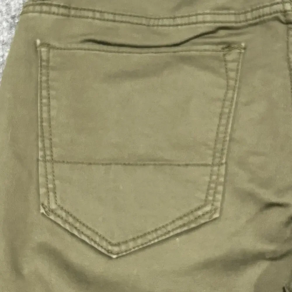 Banana Republic Men's Traveler Slim Fit Olive Green 5-Pocket Chino Pants 30x32